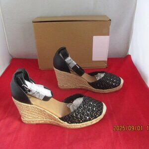 Journee Collection Sierra Espadrille Sandal $85 - US Size 10 - Black - 1321